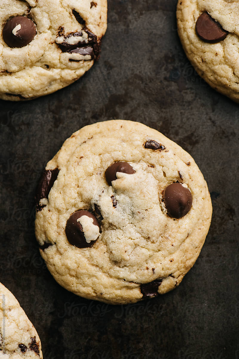 Chocolate Chip Cookies Background