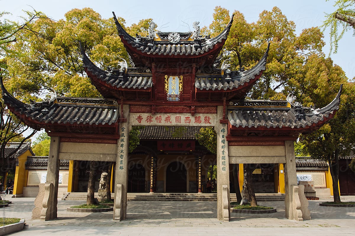 ancient temples in Suzhou,China