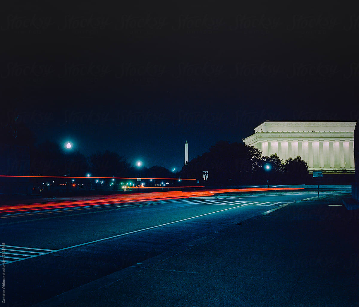 Washington D.C. Monuments At Night