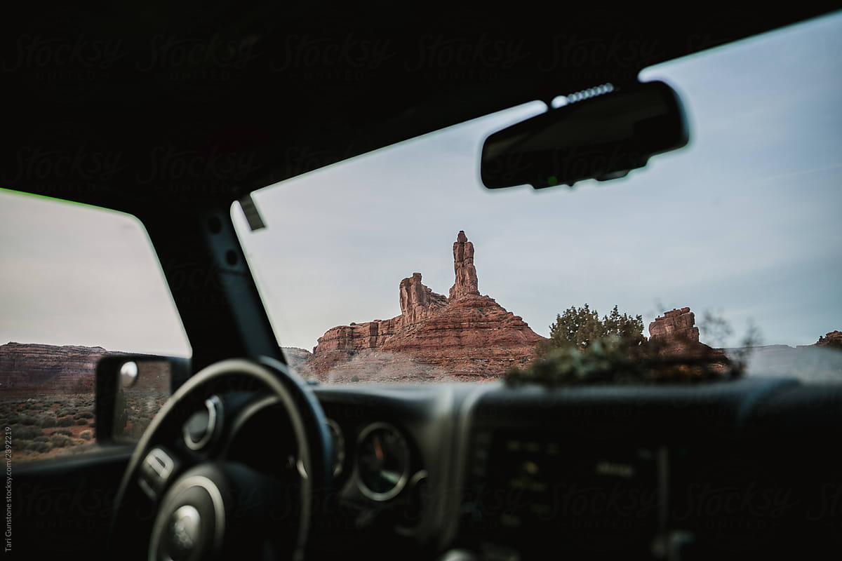 Mesas from the car window