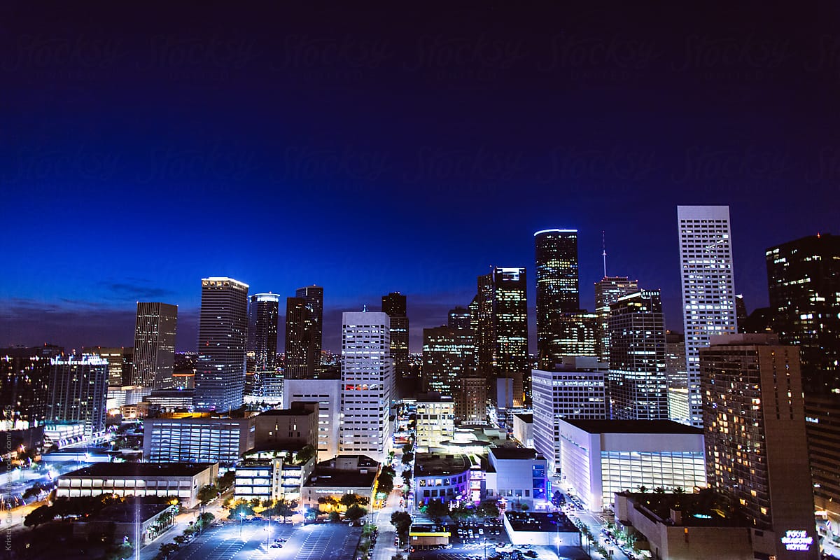 Houston Night Skyline