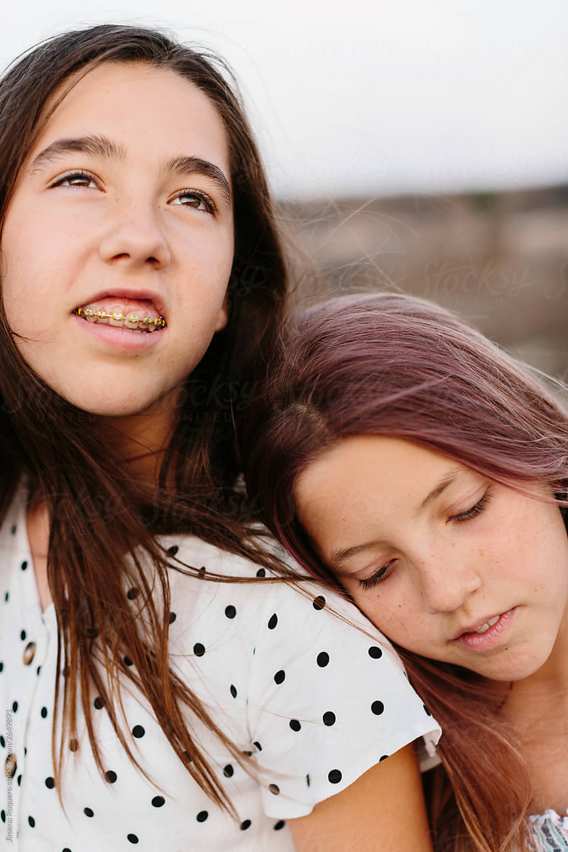 Two Young Girls Looking At Sunset By Stocksy Contributor Jimena Roquero Stocksy 