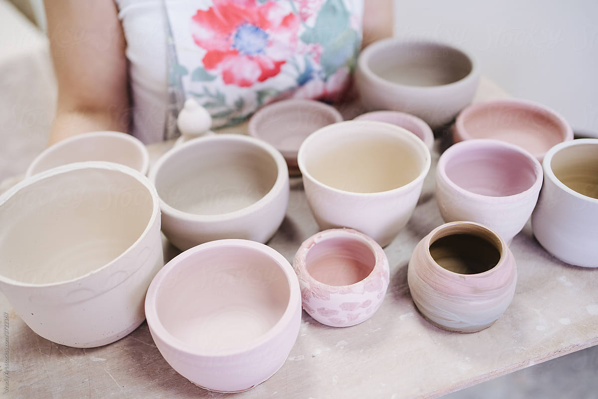 Ceramic handmade pots and vases