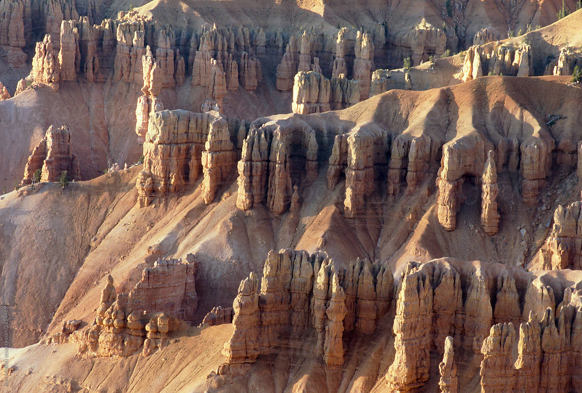 Rock formations Cedar Breaks National Monument Utah film afternoon