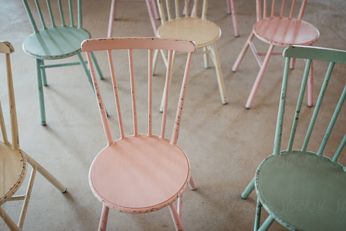 Pastel chairs