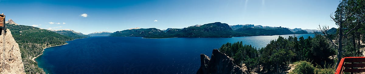 Panoramic View of Lake Traful