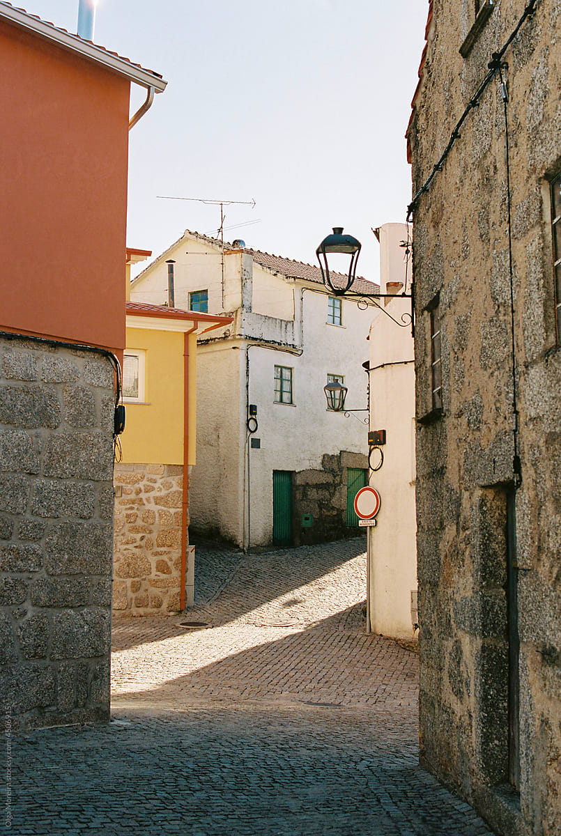 Residential houses in Portuguese village