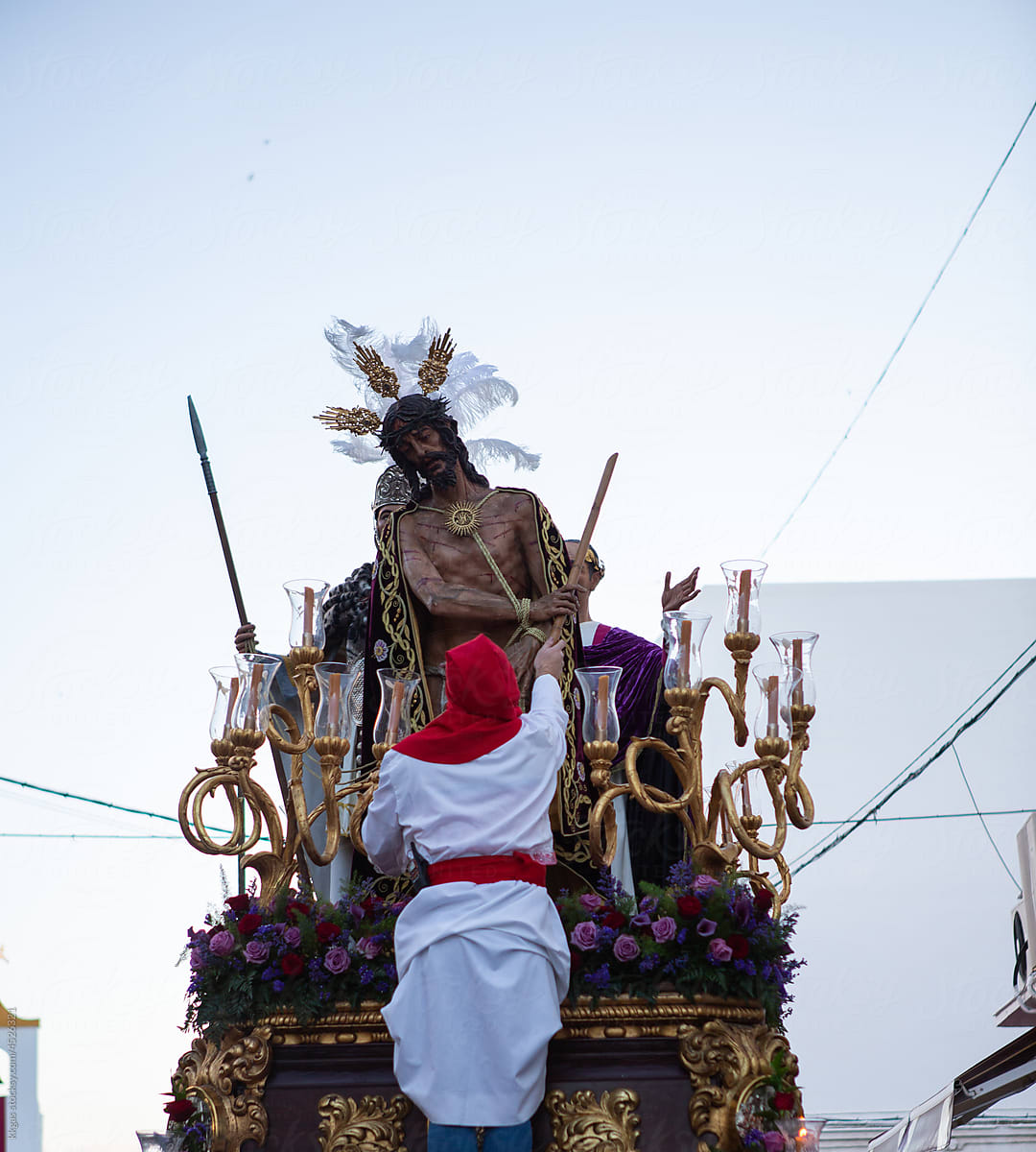Christ statue during Semana Santa