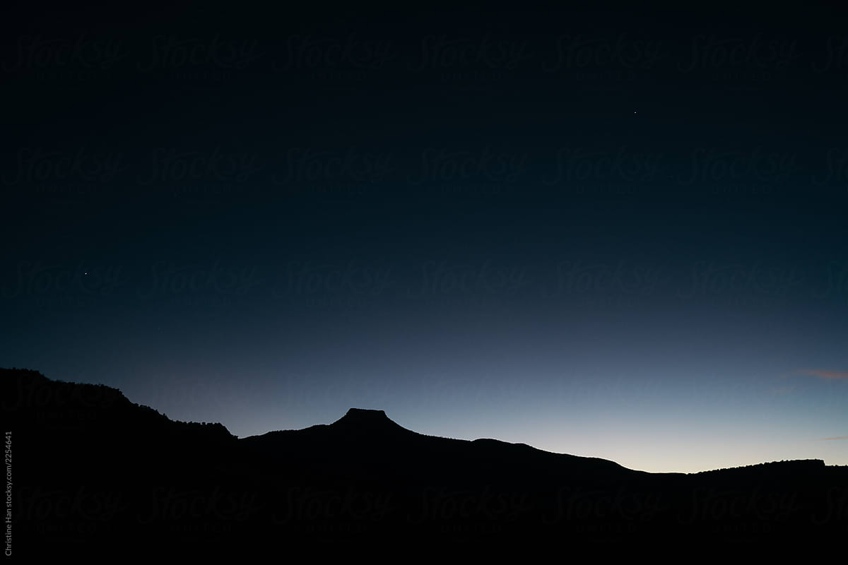Cerro Pedernal at twilight