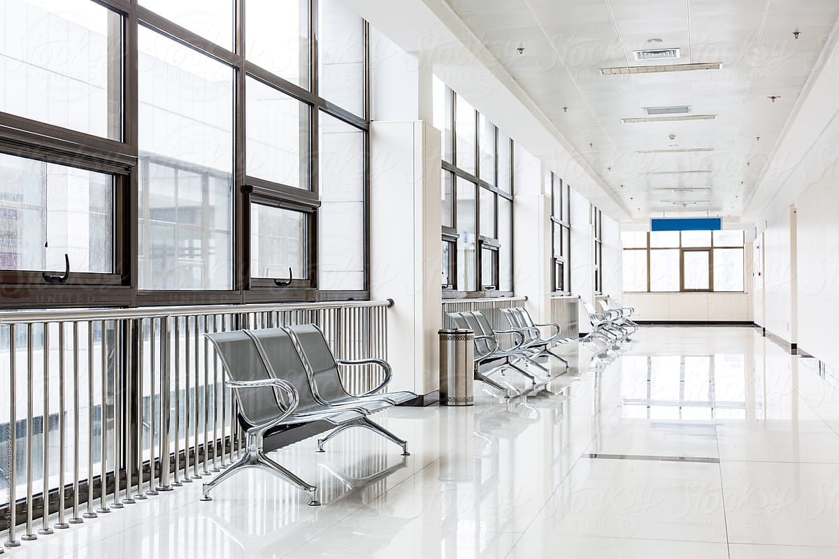 Empty chairs in hospital