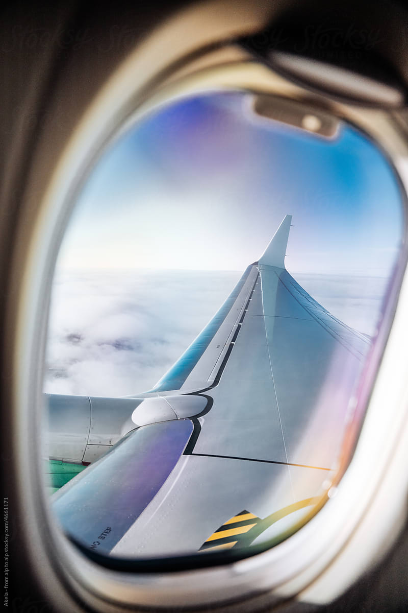 POV airplane window