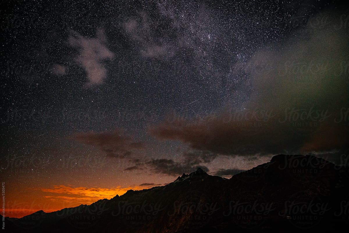 Nightscape from Grimselpass