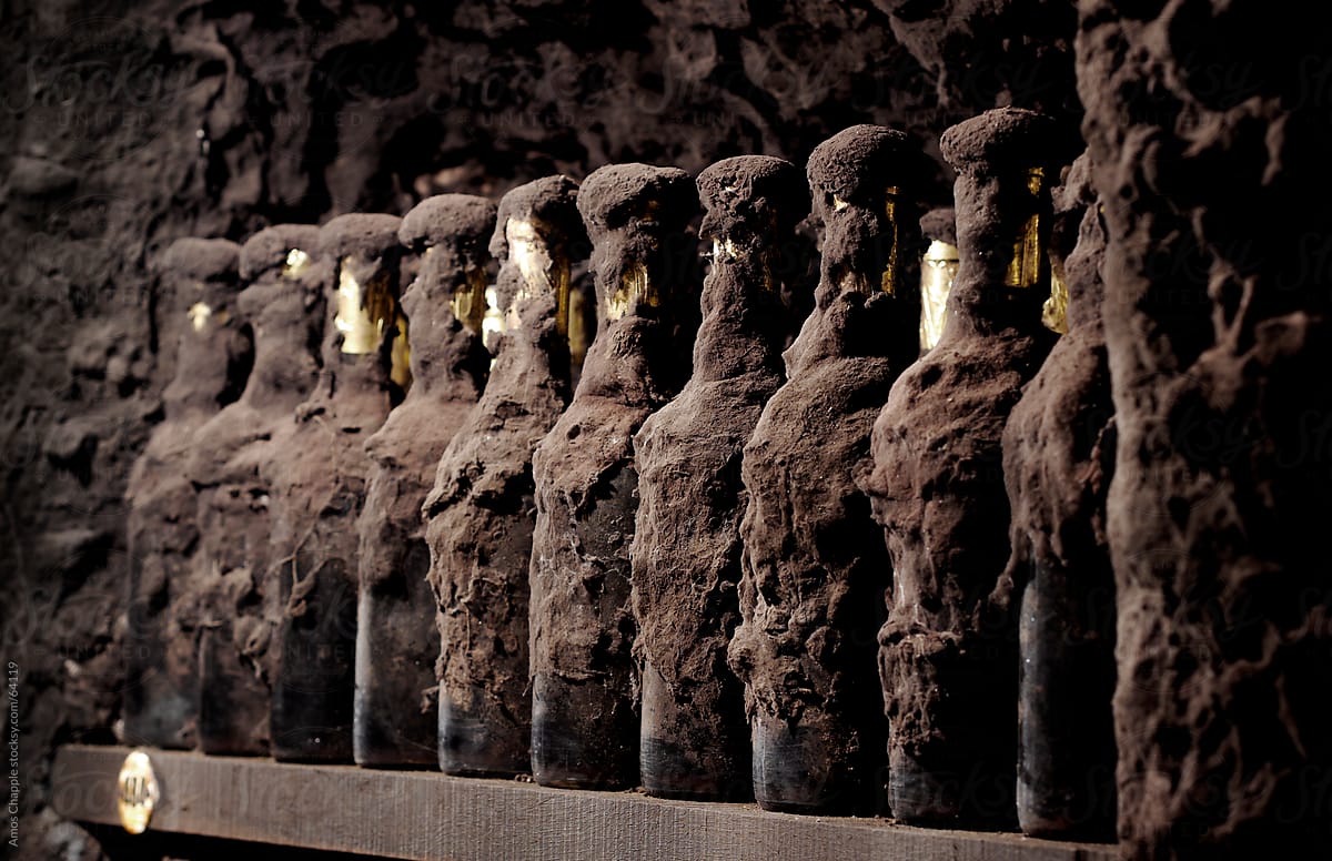 Old Tokaji wines coated in cellar mould