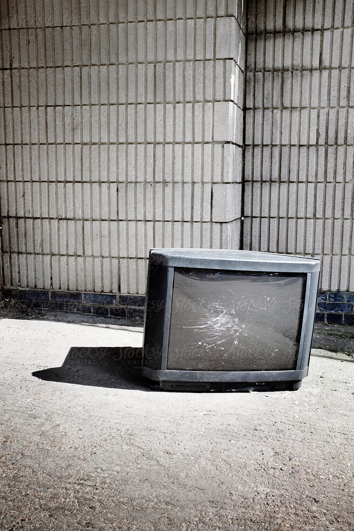 Broken television