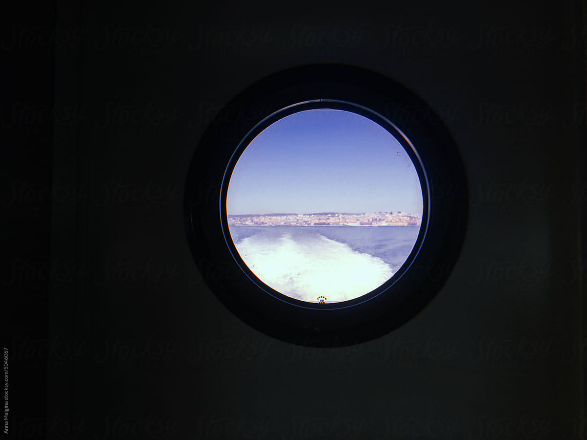 A window view on a boat
