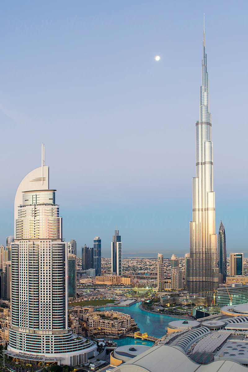 Modern architecture and skyscrappers, Dubai, UAE