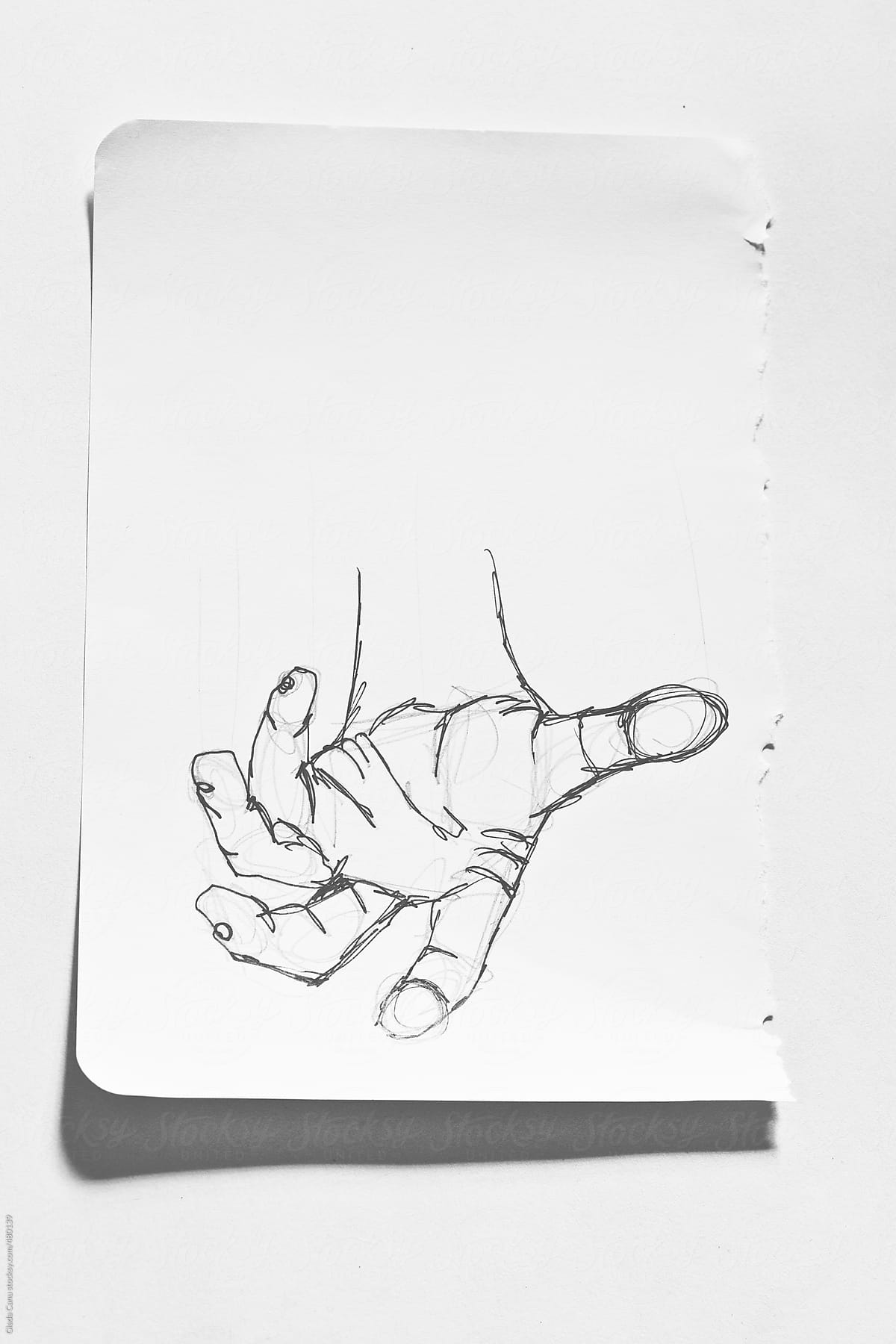 Sketch of a hand