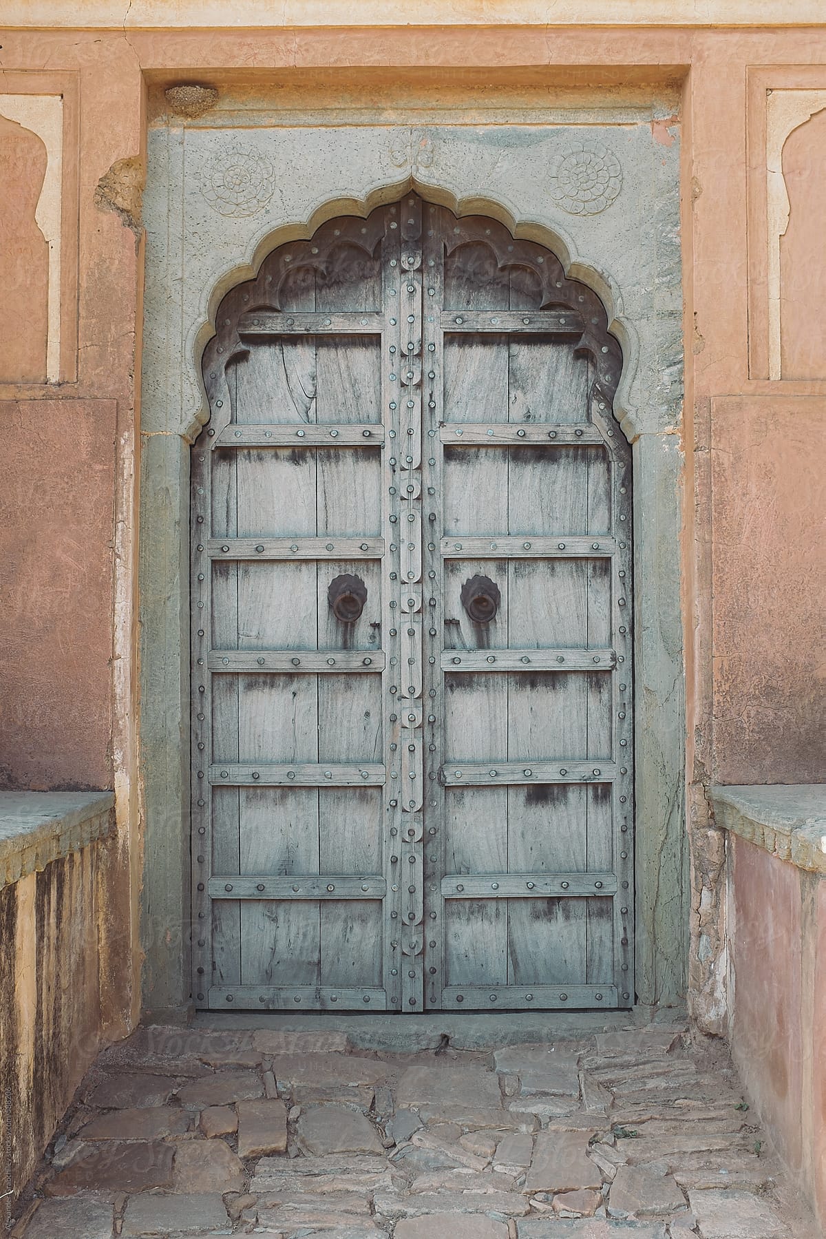 Old  Arched Door