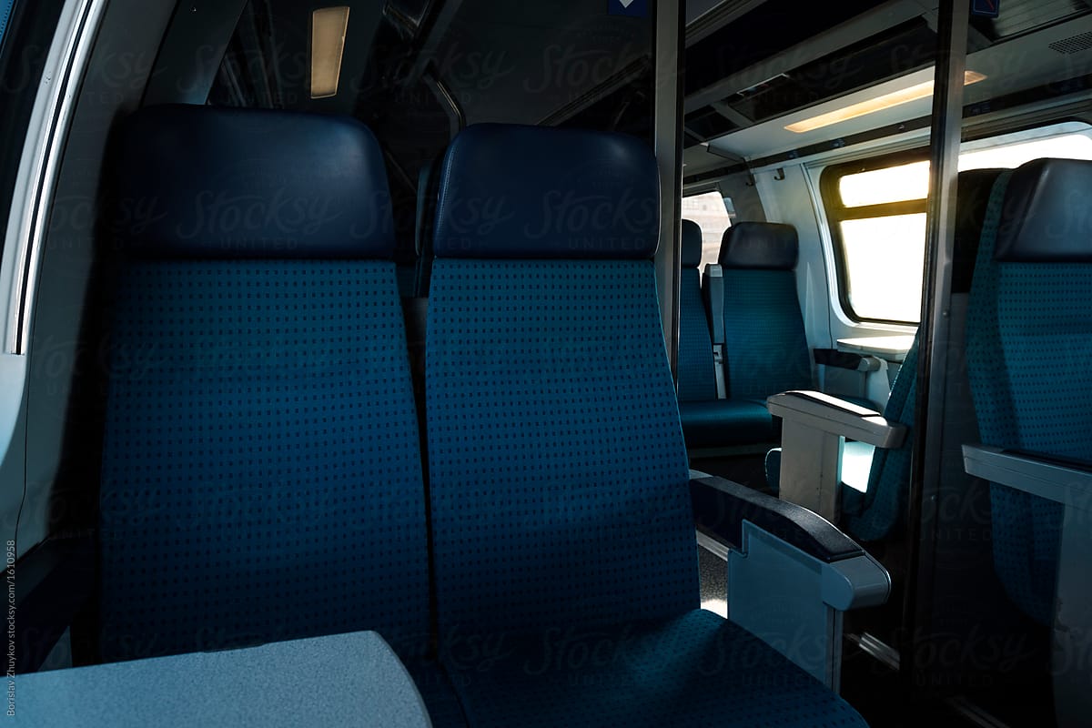 Empty train seats