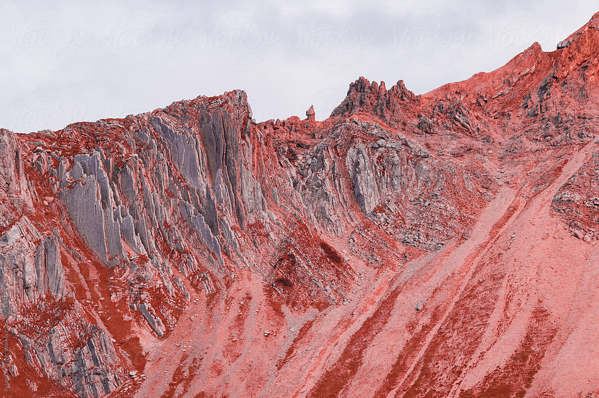 Infrared Mountain Wall Texture