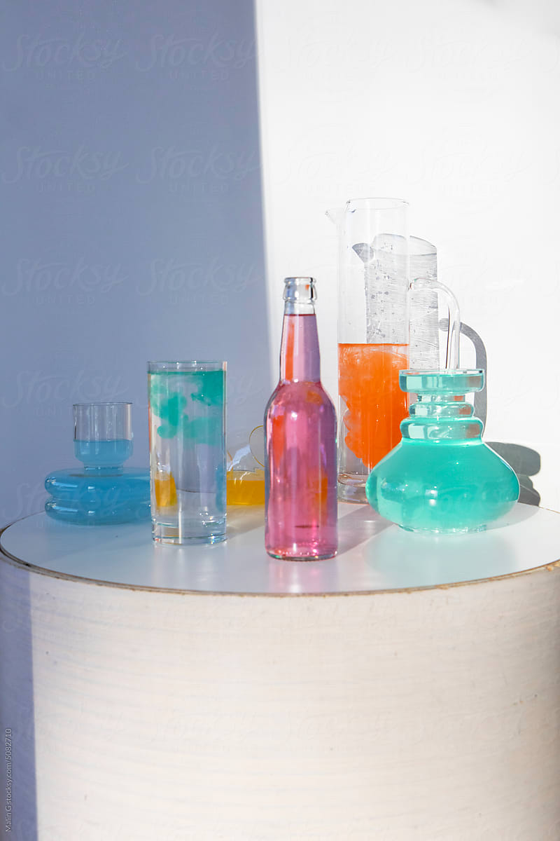 Laboratory-style photo of liquids