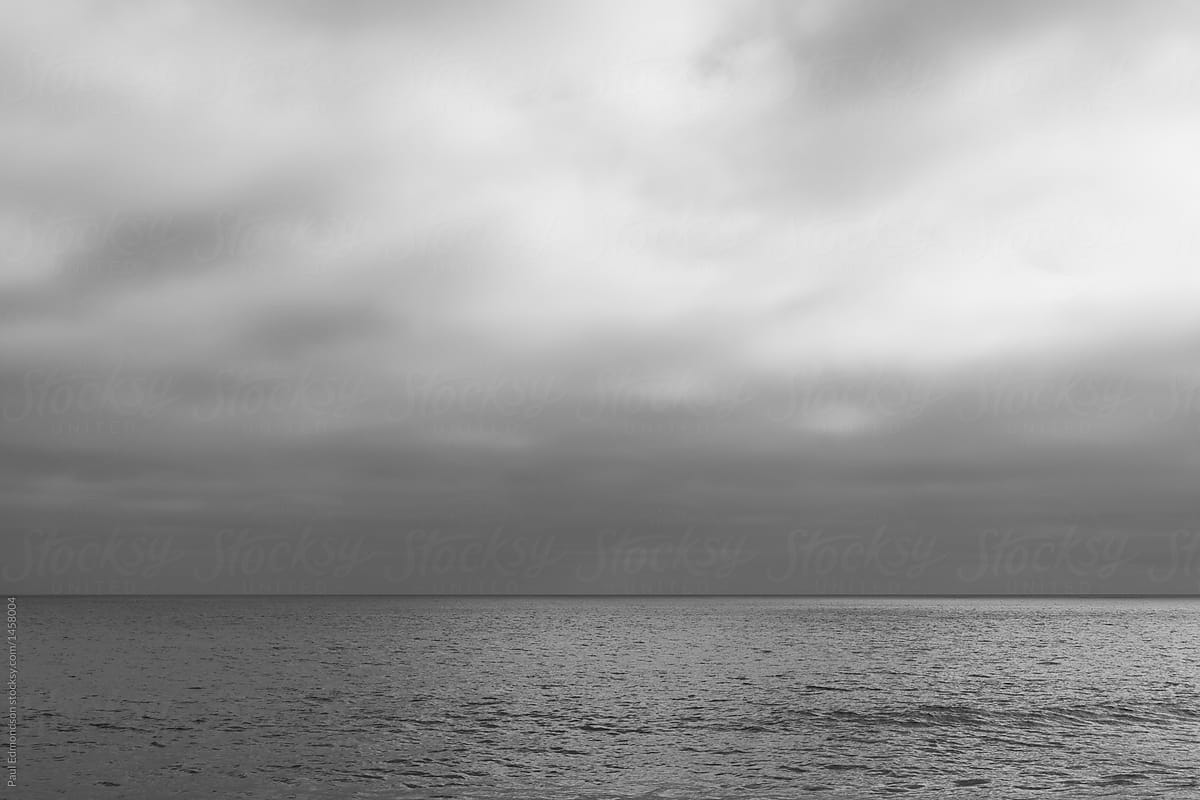 Overcast Sky And Vast Ocean By Rialto Images Ocean Seascape Stocksy United