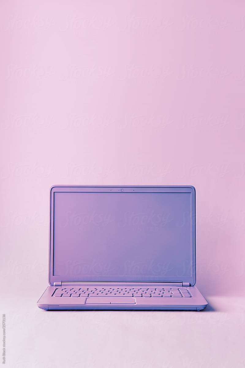 Purple laptop