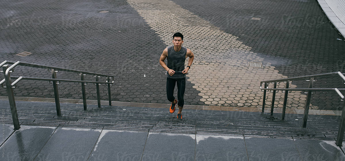 Asiant Man Running
