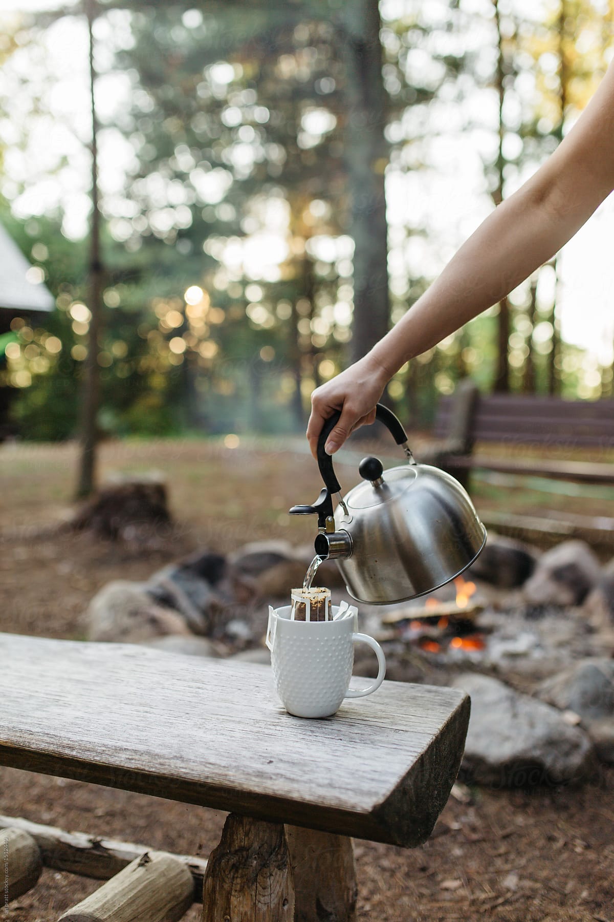 Morning Coffee Outside - Custom Pour Over
