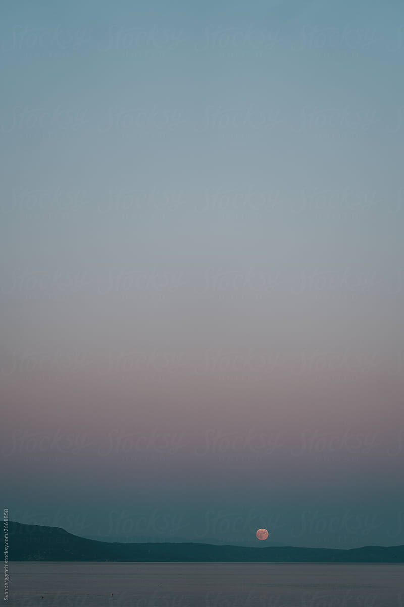 Moon Rise over the Adriatic Sea