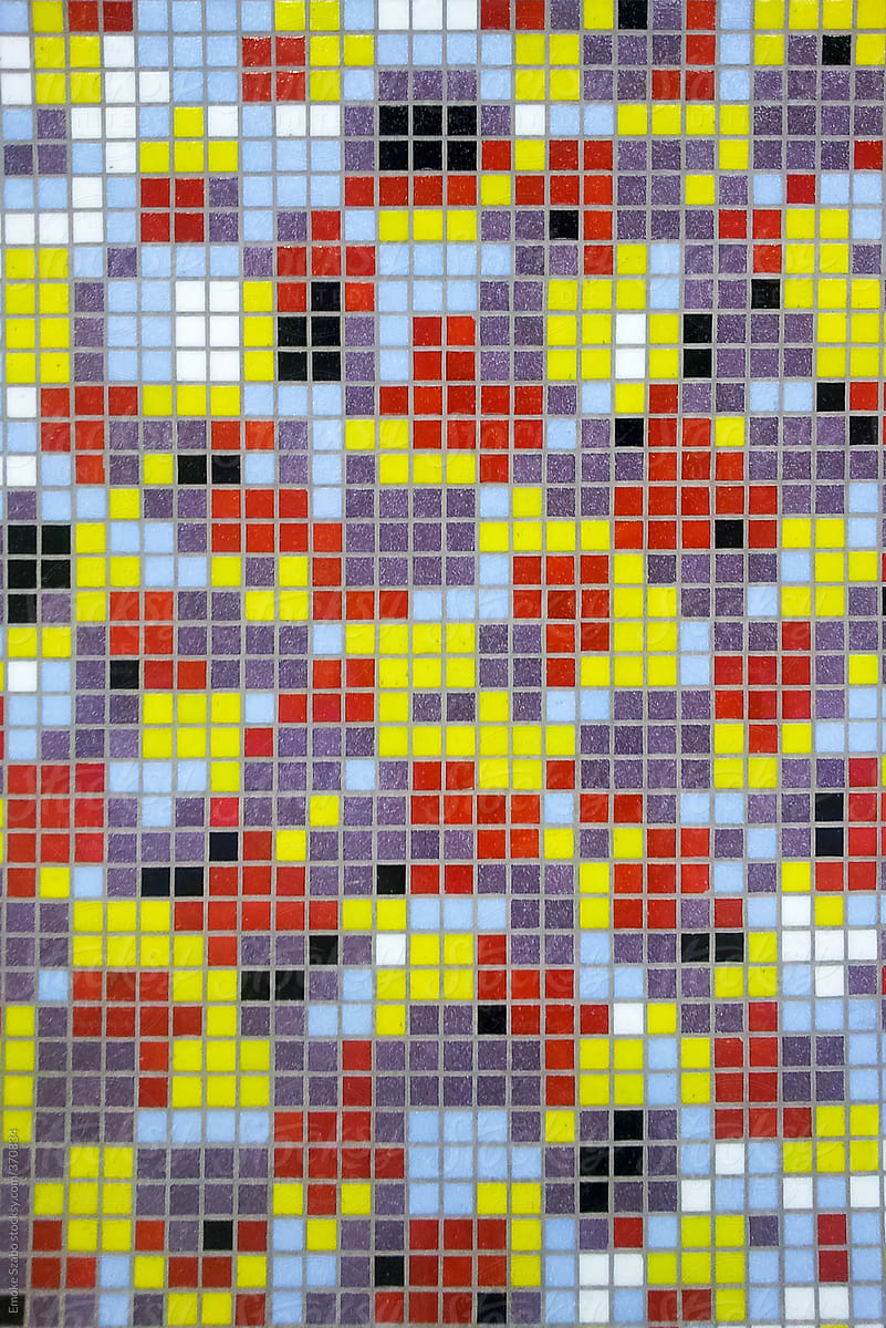 Close Up Of Colorful Mosaic Tiles For Background By Emoke Szabo Close Up Of Colorful Mosaic Tiles For Background By Emoke Szabo