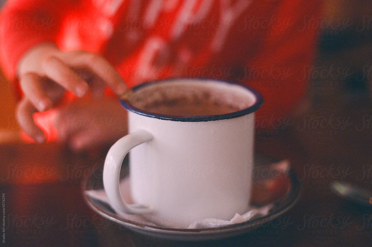 White cup of cacao
