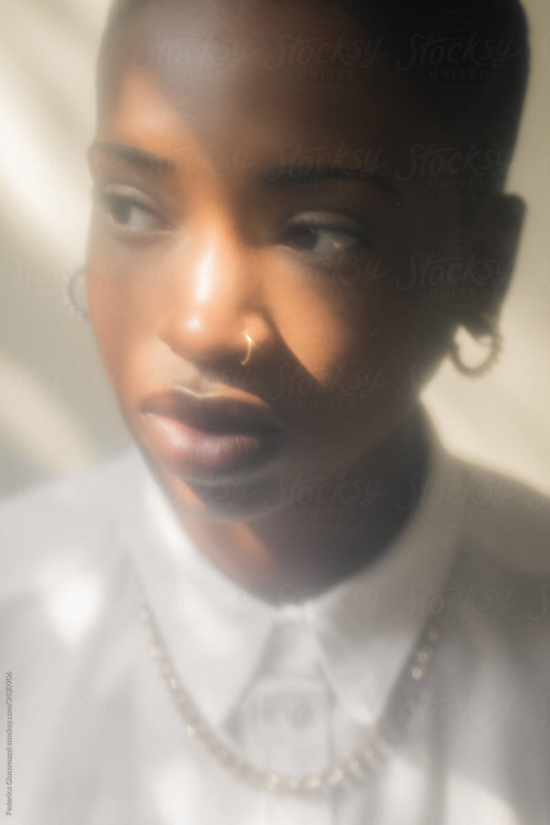 Blurry Portrait of African Woman