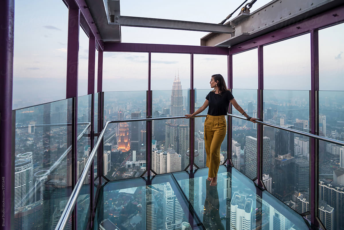 Kuala Lumpur, Malaysia - March 22, 2018: Tourists taking picture