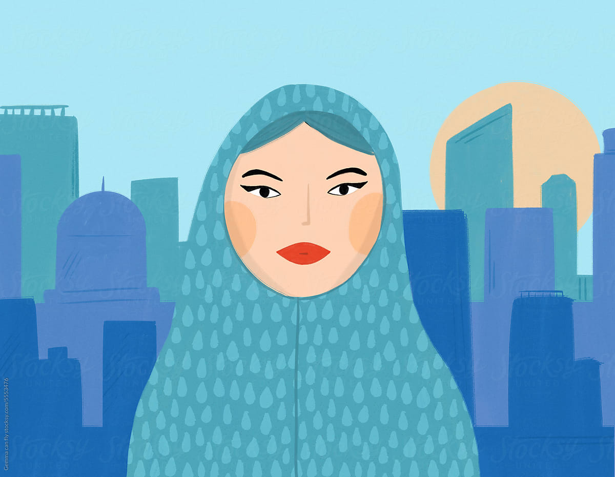 Muslim Woman portrait In Hijab
