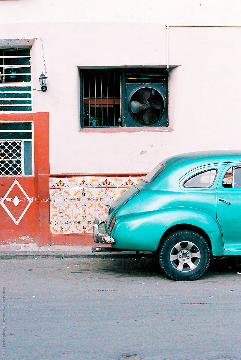 Vintage car in  Havana Cuba