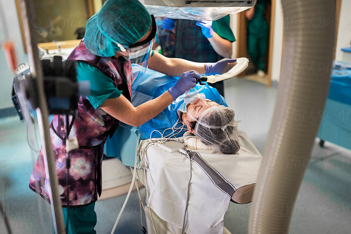 Patient During Surgery in Hospital