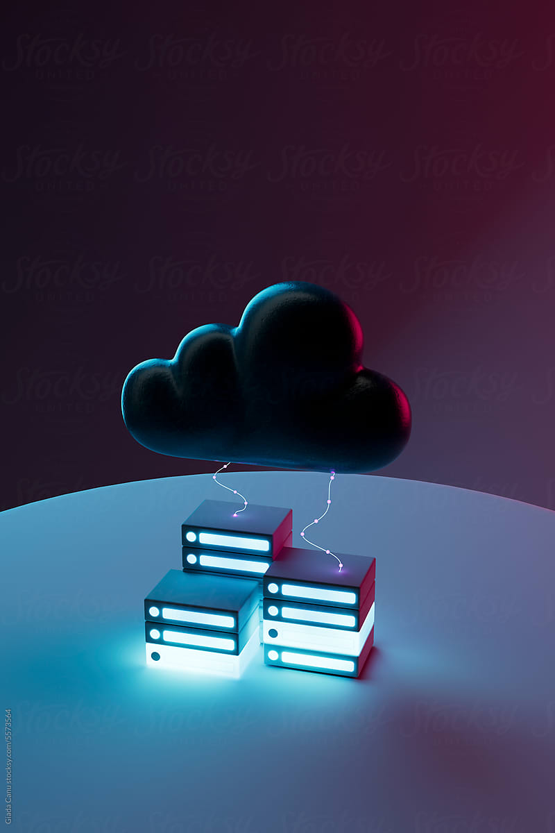 cloud computing concept. data storage