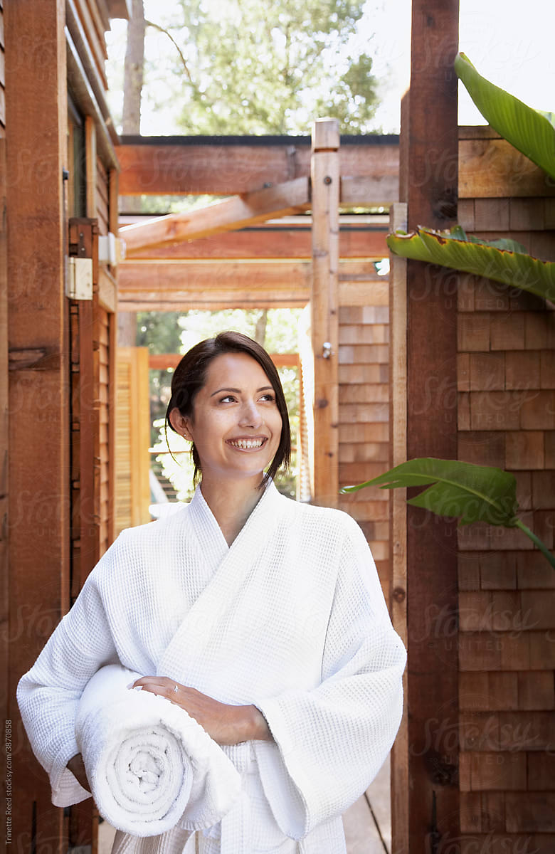 Woman At A Luxury Spa By Stocksy Contributor Trinette Reed Stocksy