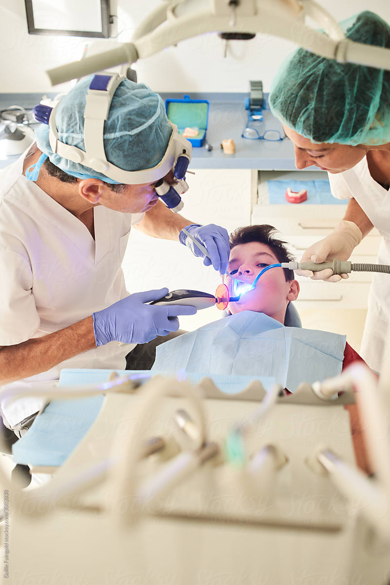 Dental surgery for little patient