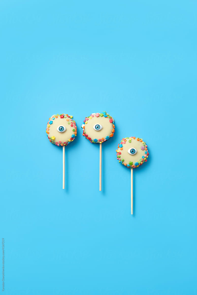 Three eye lollipops