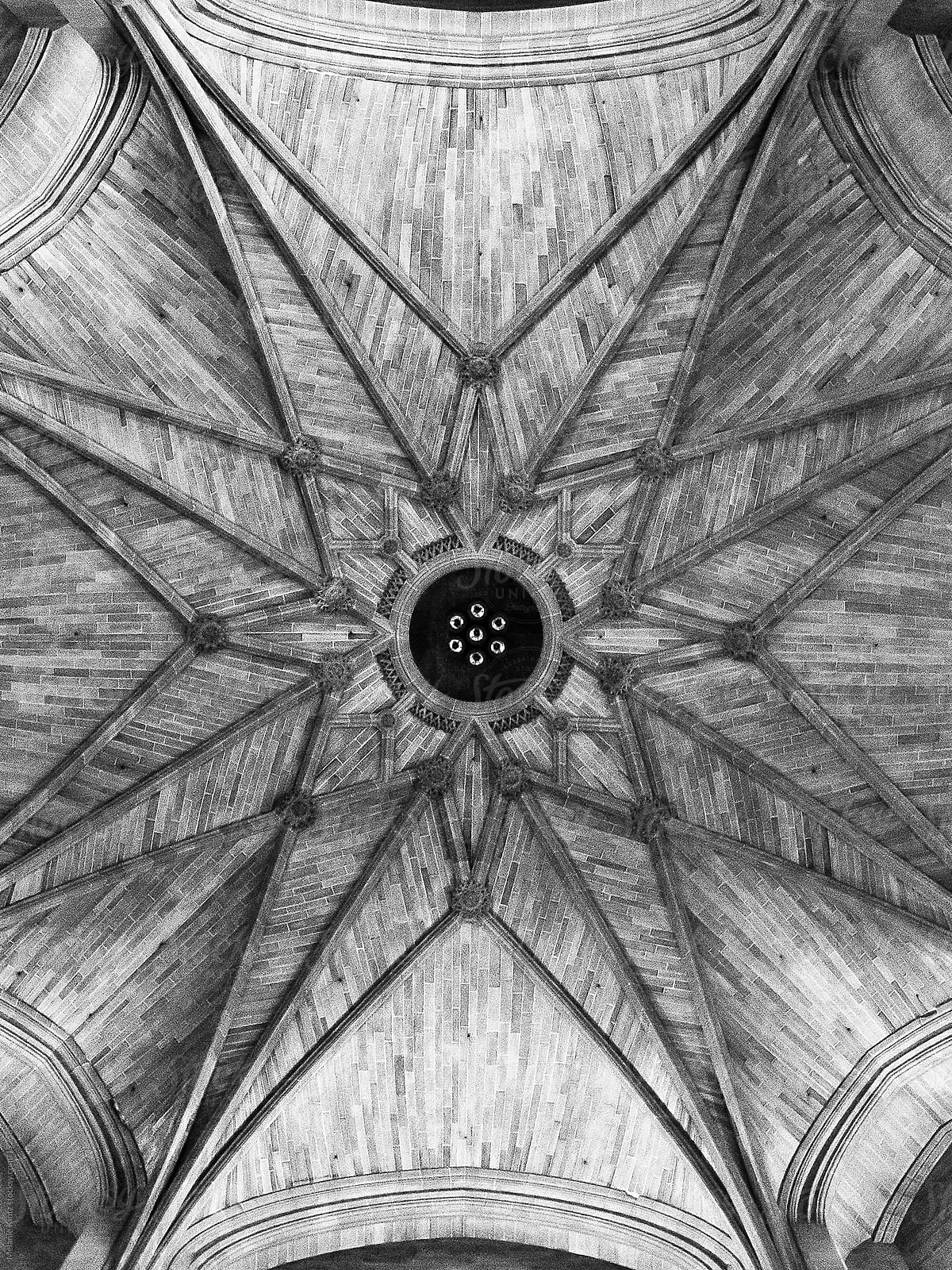 Church ceiling detail, monochrome