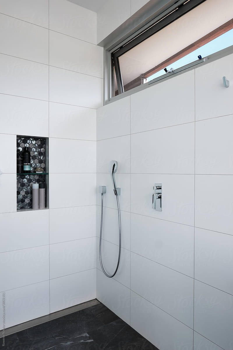 Large modern shower room