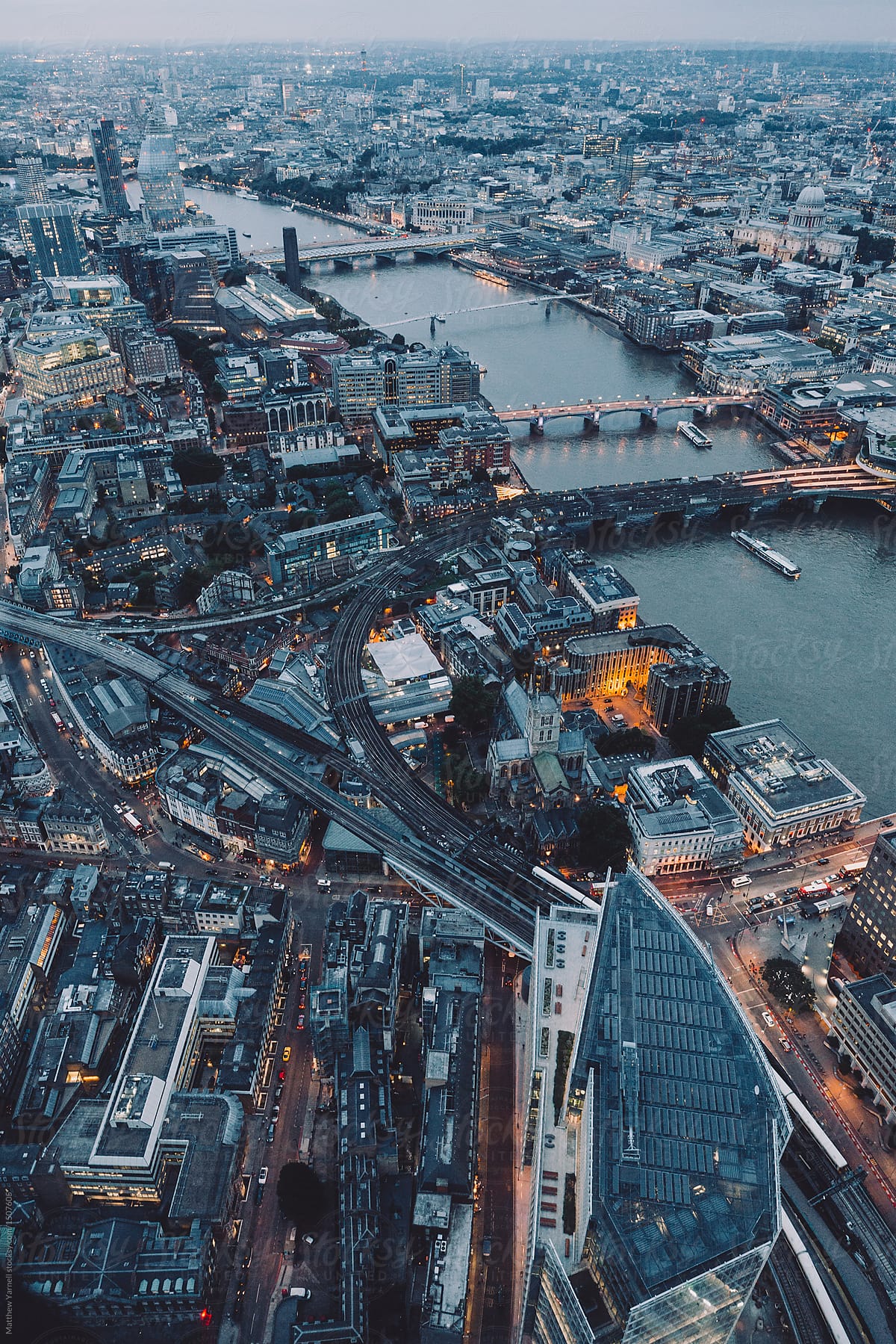 Bird's Eye View of London by Matthew Yarnell Stocksy United