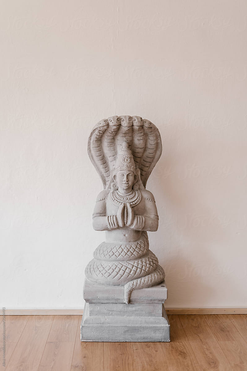 Naga statue in yoga studio