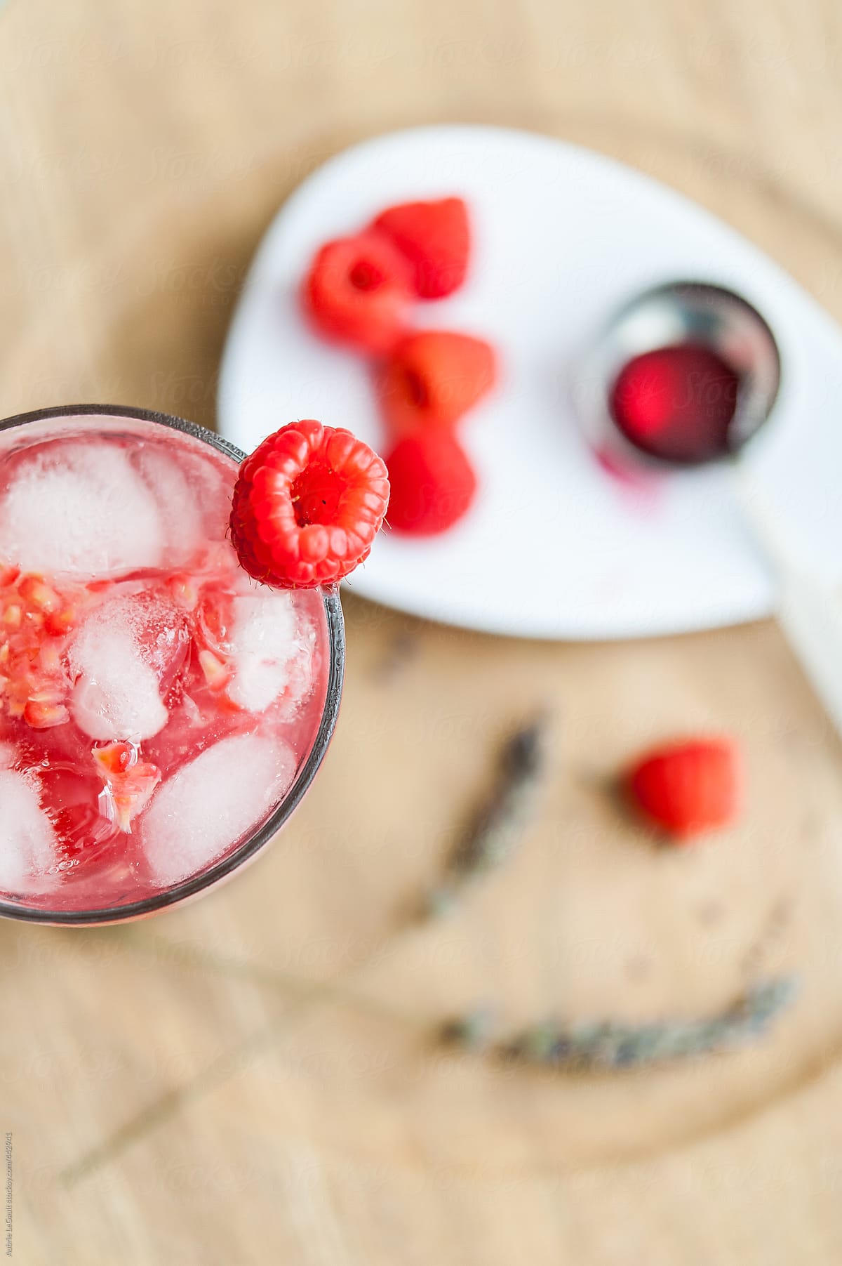 Raspberry & Lavender Cocktail
