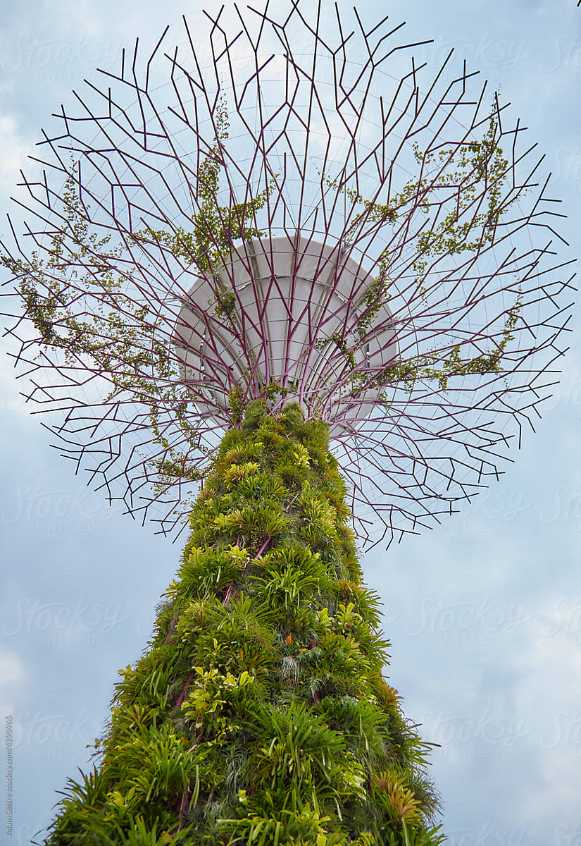 Singapore vertical sky garden tree, innovative design