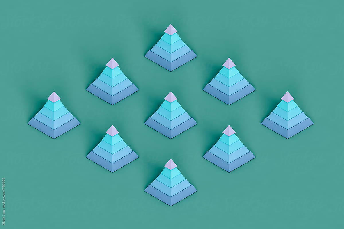 rhombus of piramid financial charts