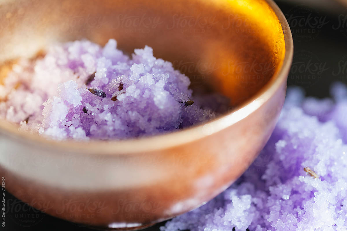 Lavender salt scrub