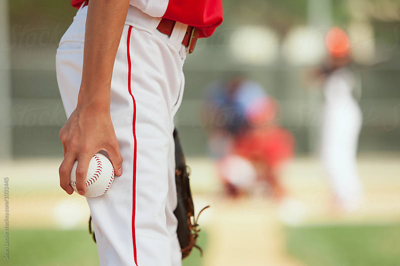 Baseball: Boy Pitcher Ready To Strike Out Batter